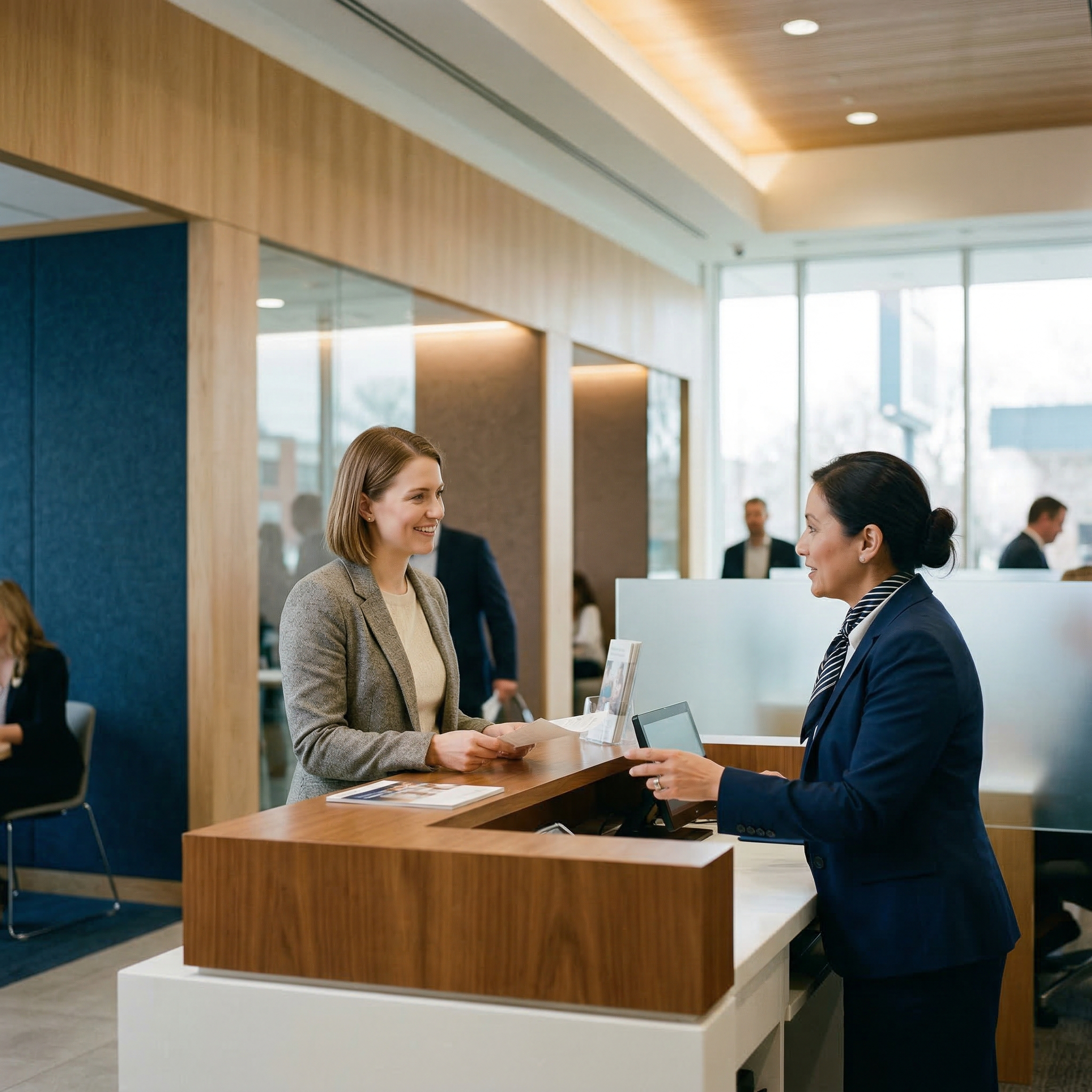 Bank branch environment